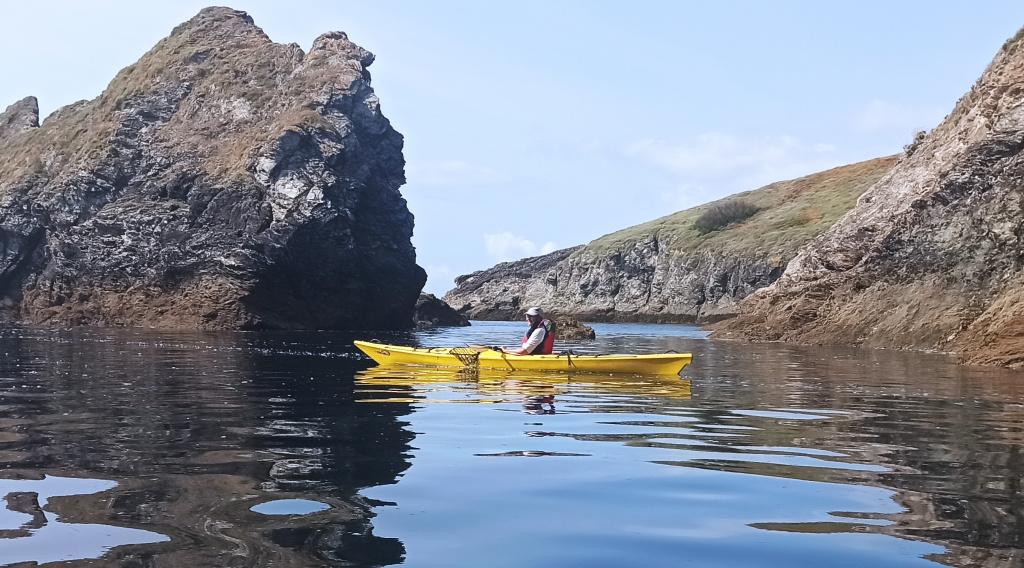 sorties kayak mer accompagnées en baie de Morlaix. Excursions guidées. 