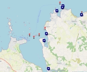 Carte de la Baie de Morlaix